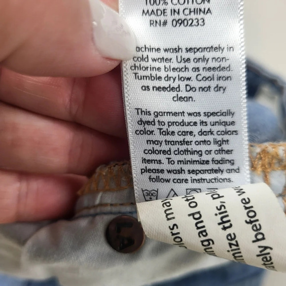 PACSUN Medium Wash Denim Zip Front Mini Skirt Sz 26 - Picture 9 of 10